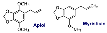 Apiol, Myristicin