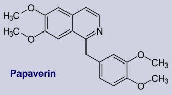Strukturformel von Papaverin