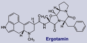 Ergotamin - Inhaltsstoff des Mutterkorns