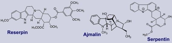 Reserpin - Inhaltsstoffe der Schlangenwurzel