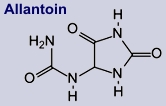 Chem. Formel von Allantoin
